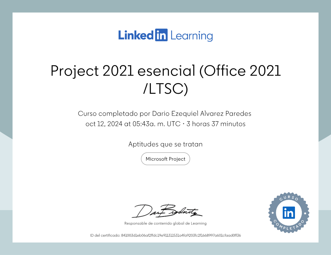 Project 2021 Esencial - Linkedin Learning